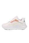 White Powder Thick Sole Lace-Up Womens Sneakers 051 G