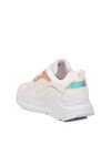 White Powder Thick Sole Lace-Up Womens Sneakers 051 G