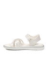 Beyaz Yumuşak Taban Hafif Cırtlı Kız Çocuk Sandalet Maya F