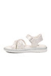 Beyaz Cırtlı Hafif Yumuşak Taban Kız Çocuk Sandalet Maya P