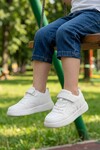 Beyaz Cırtlı Hafif Unisex Çocuk Spor Ayakkabı Eldon P