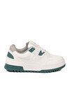 Beyaz Yeşil Bağcıklı Hafif Unisex Spor Ayakkabı BN-12158 G