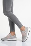 Buz Pudra Fileli Hafif Esnek Kilit Bağcıklı Unisex Spor Ayakkabı Motano G