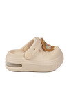 Ekru Eva Hafif Esnek Unisex Çocuk Sabo Terlik 2316 B-P