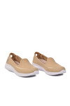 Krem Fileli Hafif Kolay Giyebilir Kadın Günlük Ayakkabısı PC-30168 Z