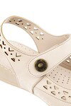 Krem Kadın Topuklu Sandalet 31130 Terra Z