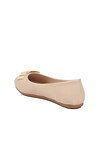 Krem Hafif Esnek Kadın Babet Ayakkabı PC-54752 Z