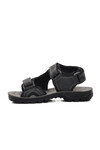 Siyah Cırtlı Unisex Çocuk Spor Sandalet 31615 Taurus F