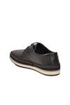Black Genuine Leather Mens Casual Shoes 62333 M