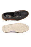 Siyah Hakiki Deri Ortopedik Kadın Casual Ayakkabı 508 Z