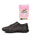 Siyah Hakiki Deri Ortopedik Kadın Casual Ayakkabı 5635 Z