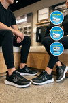 Siyah Fileli Hafif Esnek Unisex Spor Ayakkabı 900882 Degas II