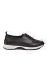 Siyah Lastik Bağcıklı Hafif Kadın Casual Ayakkabı 060 Z
