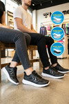 Siyah Fileli Hafif Esnek Unisex Spor Ayakkabı 900895 Hml Rush II