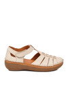 Beige Genuine Leather Womens Sandals 25190247Y Z