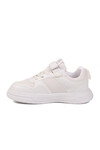 Beyaz Cırtlı Fileli Hafif Unisex Çocuk Spor Ayakkabı 026 F