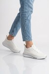 Beyaz Fileli Hafif Esnek Unisex Spor Ayakkabı Molen 118 G