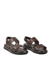 Kahve Lastikli Hafif Erkek Günlük Sandalet PC-7334 M