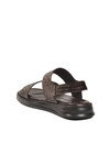Kahve Lastikli Hafif Erkek Günlük Sandalet PC-7334 M