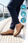 Sand Nubuck Genuine Leather Mens Casual Shoes 1005 M