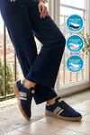 Lacivert Bağcıklı Esnek Unisex Spor Ayakkabı 015 G