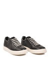 Siyah Hakiki Deri Erkek Casual Ayakkabı 25K515-2 M
