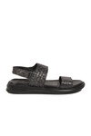 Siyah Lastikli Hafif Erkek Günlük Sandalet PC-7334 M