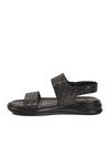 Siyah Lastikli Hafif Erkek Günlük Sandalet PC-7334 M