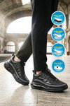 Siyah Memory Foam Misina Bağcıklı Erkek Sneaker 2250 M