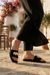 Siyah İnce Tabanlı Hafif Kadın Terlik 513113 Z
