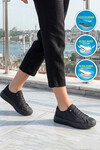 Black Textile Memory Foam Mens Sneakers Vigor G