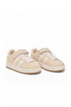 Bej Cırt Bantlı Unisex Çocuk Yürüyüş ve Spor Ayakkabı Sneaker Coop F