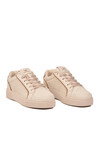 Bej Bağcıklı Kalın Tabanlı Rahat Şık Unisex Casual Yürüyüş ve Spor Ayakkabı Sneaker 26201 G