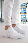 Bağcıklı Hafif Rahat Unisex Beyaz Yürüyüş ve Spor Ayakkabı Sneaker Core 020 G