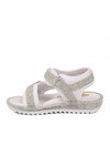 Beyaz-Gümüş Cırtlı Ortopedik Bebek Sandalet 25T104 B