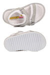 Beyaz-Gümüş Cırtlı Ortopedik Bebek Sandalet 25T104 B