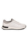 Erkek Beyaz Hakiki Deri Casual Ayakkabı Bağcıklı Rahat Konfor Tabanlı Sneaker M294 M