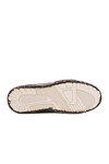 Beyaz Hakiki Deri Kroko Desenli Kalın Taban Erkek Casual Ayakkabı Sneaker E058 M
