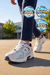 Bağcıklı Hafif Rahat Beyaz Unisex Yürüyüş ve Spor Ayakkabı Sneaker Terra G