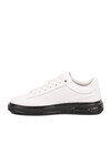 Erkek Beyaz-Siyah Bağcıklı Kalın Taban Erkek Casual Ayakkabı Sneaker 8078 Dashor M
