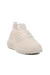 Unisex Beyaz Triko Sneaker Hafif Nefes Alan Esnek Yürüyüş Ayakkabısı Vene G