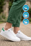 Unisex Beyaz-Yeşil Günlük Sneaker Spor Ayakkabı Rahat Casual Model Ursula G