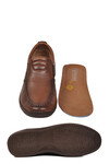 Erkek Ceviz Hakiki Deri Hafızalı Rahat Taban Şık Smart Casual Ayakkabı Loafer M741 M