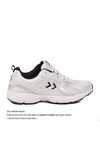 Dar Kalıp Beyaz-Siyah Fileli Hafif Unisex Yürüyüş ve Spor Ayakkabı 900911 Hml Performance 930