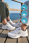 Dar Kalıp Beyaz-Siyah Fileli Hafif Unisex Yürüyüş ve Spor Ayakkabı 900911 Hml Performance 930