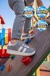 Füme Cırt Bantlı Unisex Çocuk Yürüyüş ve Spor Ayakkabı Sneaker Coop F