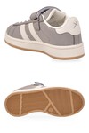 Füme Cırt Bantlı Unisex Çocuk Yürüyüş ve Spor Ayakkabı Sneaker Coop F