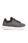 Füme Lastik Bağcıklı Comfort Rahat Tabanlı Erkek Çocuk Sneaker Balase F