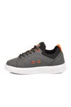Füme Lastik Bağcıklı Comfort Rahat Tabanlı Erkek Çocuk Sneaker Balase F