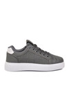 Füme Bağcıklı Kalın Tabanlı Rahat Şık Unisex Casual Yürüyüş ve Spor Ayakkabı Sneaker 26201 G